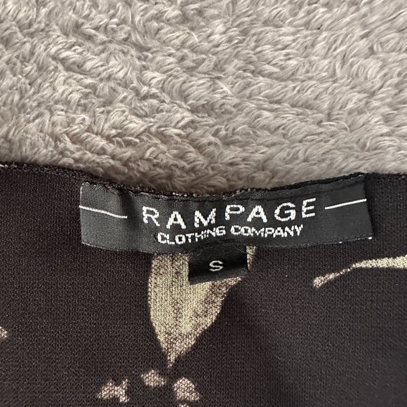 Vintage Rampage 90s Y2K Black Floral Slip Dress SMALL Whimsigoth Dark Romantic - Picture 4 of 7